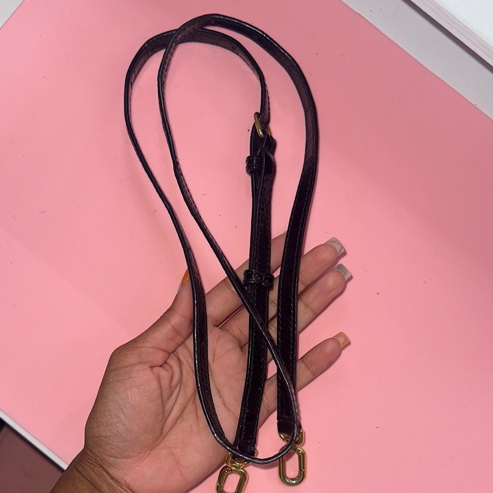 Balenciaga Black Croc-Embossed Crossbody Bag - Picture 15 of 17